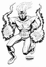 Firestorm Byrne John Pages Dc Coloring Comics Comic Superhero Template Sketch sketch template