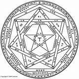 Sigillum Aemeth Enochian Occult Siegel Gottes Sigil Allmystery Asterion Angelic sketch template