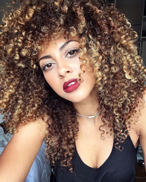 curly hair black instagram models hd modello