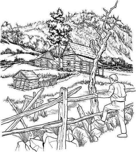 farm landscapes coloring pages bulk color   fall coloring