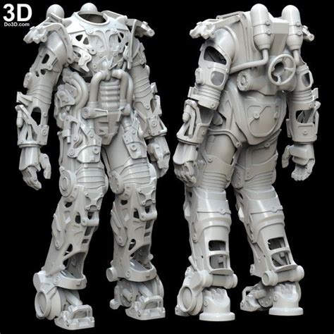 fallout power armor  parts  structures  printable model print file st dod fallout