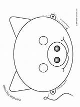 Pig Mask Printable Animal Masks Coloring Kids Template Little Three Woojr Jr Print Clipart Activities Templates Pigs Craft Printables Visit sketch template