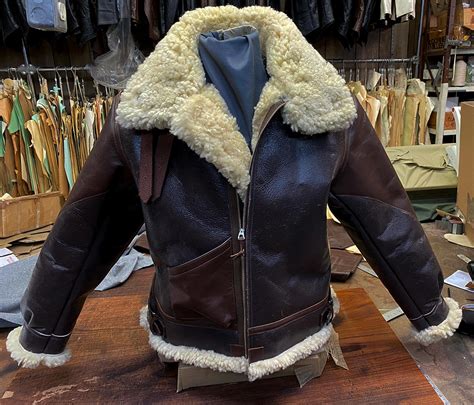 B 3 Sheepskin Leather Flight Jacket Motorcycle Clothing