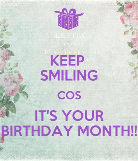 smiling    birthday month  calm  carry