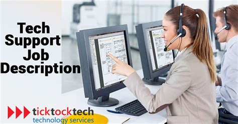 tech support job description computer repair ticktocktech