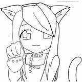 Aphmau Lineart Xcolorings sketch template