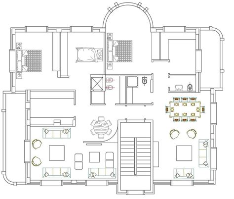 architectural house plans  dwg file cadbull