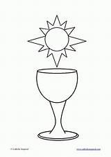 Communion Eucharist sketch template