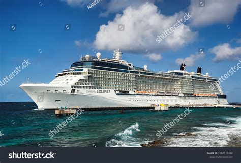 willemstad curacao april   cruise ship celebrity eclipse docked  port willemstad