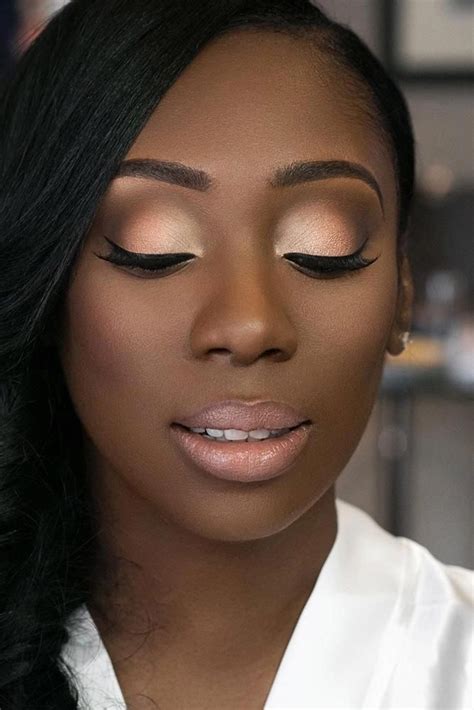 30 Black Bride Makeup Ideas Black Wedding Makeup Black Bridal Makeup