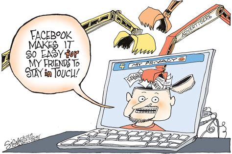 political cartoon facebook friending