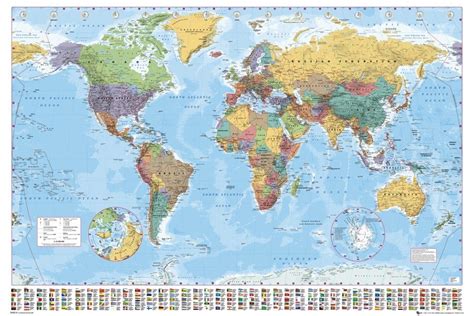 world map political poster sold  abposterscom