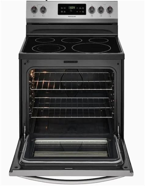 frigidaire ffefts   cuft stainless steel electric range   burners sears