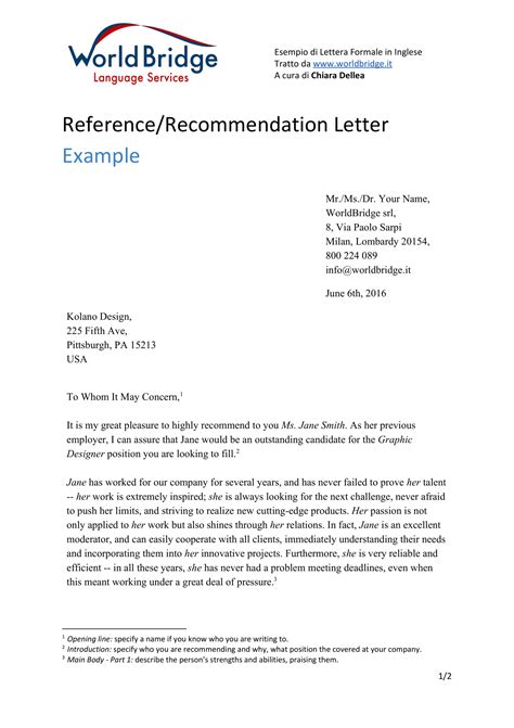 reference letter  employer   write  good  career cliff