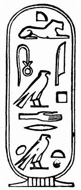 Cleopatra Hieroglyphics Egyptian Clipart Hieroglyphs Ancient Cartouche Egypt Name Etc Party Symbols Coloring Usf Edu Crafts Vii Cliparts Hieroglyphic Gif sketch template