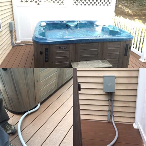 hot tub wiring   electrician  needed   hot tub hookup