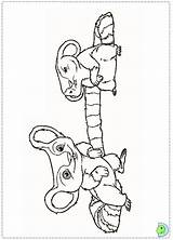 Coloring Croods Dinokids Close Print sketch template