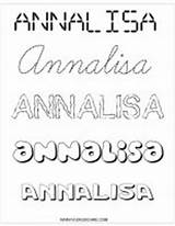 Annalisa sketch template