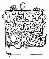 Birthday Coloring Happy Pages Cards Card Kids Boy Printable Print Folding Boys Template Color Wuppsy Printables Frozen Animals Nice Holiday sketch template