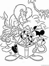 Clubhouse Coloring4free Sing Minnie Goofy Pluto sketch template