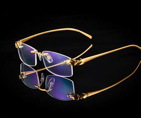 luxury pure titanium reading glasses rimless 50 75 100 125 150