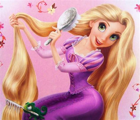rapunzel brushing  hair rapunzel  disney princesses photo