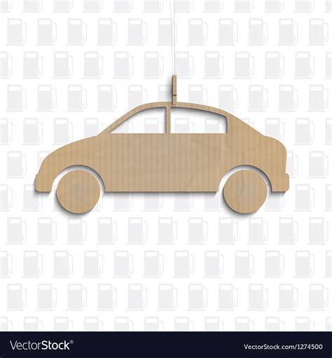 car cut   cardboard royalty  vector image