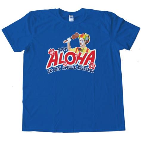 Say Aloha To My Little Friend Scarface Ukulele Tee Shirt