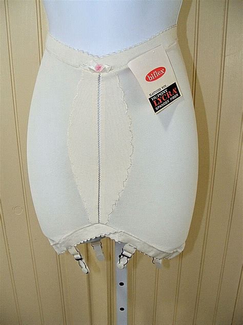 1950s girdle xs 24 26 deadstock box biflex obg corset… gem