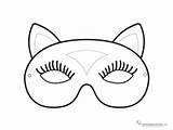 Maschera Gattina Maschere Carnevale Drogbaster sketch template