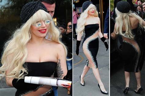 Lady Gaga Flashes Streak Of Birthday Suit In Cutout Dress Daily Star