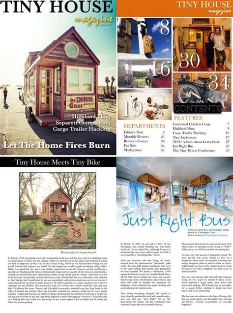 tiny house magazine issue  tiny house blog