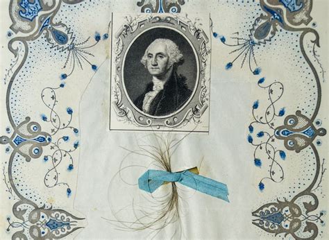 A Hairy Collection Locks Belonging To Washington Jefferson And