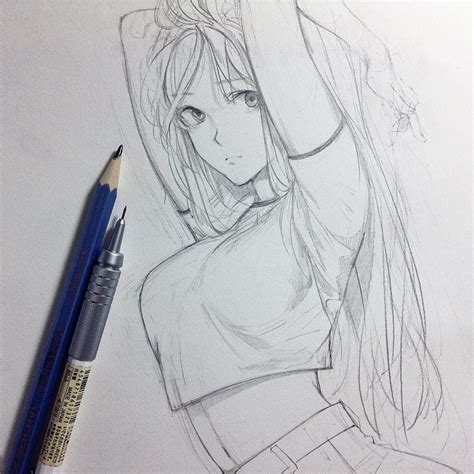 instagram pencil portrait art drawings manga drawing