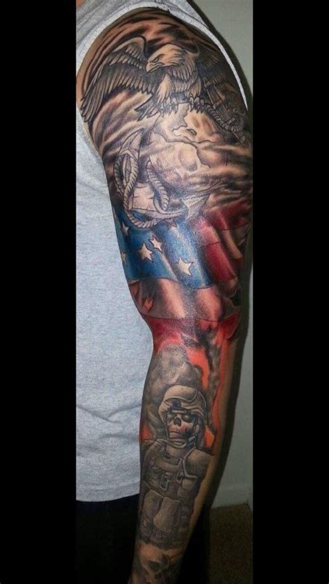 Marine Tattoo Military Tattoos Marine Tattoo Military Sleeve Tattoo