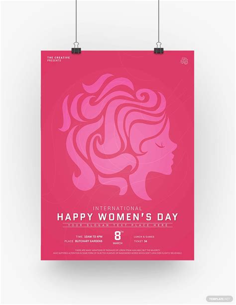 customize womens day poster template in psd outlook download