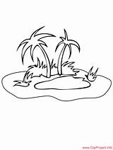 Island Coloring Sheet Pages Sea Title sketch template
