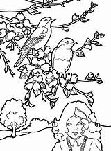 Primavara Colorat Peisaje Planse Copaci Infloriti Desene Pasari Flori Sfatulmamicilor Peisaj Fata Muguri Fise Vara Fisa Universdecopil Copii Plansa și sketch template