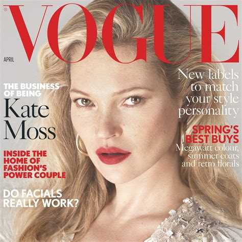 Kate Moss Debuts A Pared Back Look On The Cover Of Vogue As She