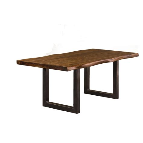 hillsdale emerson natural sheesham wood rectangular dining table