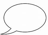 Bubble Speech Bubbles Printable Template Clip Caption Clipart Conversation Oval Cliparts Printables Blank Cartoon Talk Attribution Forget Link Don Clipartbest sketch template