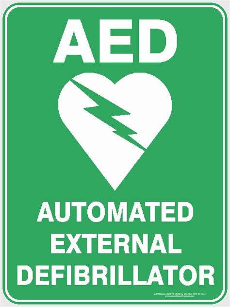 aed automated external defibrillator discount safety signs  zealand