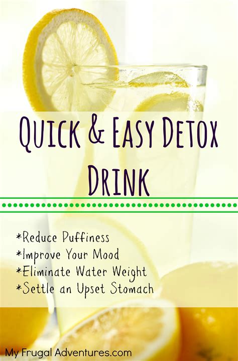 quick lemon detox drink  frugal adventures