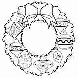 Coloring Pages Christmas Oriental Trading Garland Getcolorings Printable Wreath sketch template