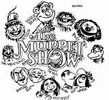 Muppets Muppet Coloring Pages Show Animal Waldorf Statler Drawing Kermit Rowlf Drawings Piggy Miss Gonzo Beaker Frog Henson Wanted Most sketch template