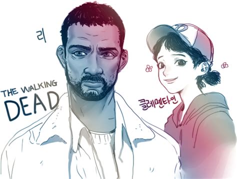 Clementine And Lee Everett The Walking Dead And 1 More Drawn By Rod