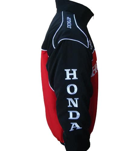 race car jackets honda racing jacket black  red
