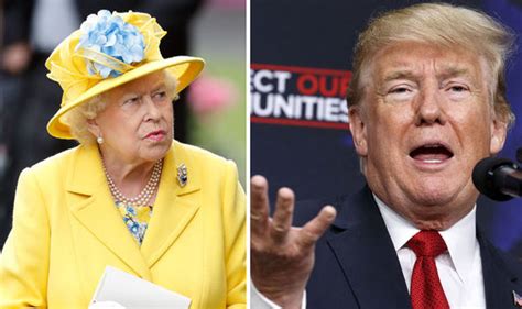 queen warned   royal meeting  donald trump   president visits uk royal