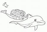 Barbie Sereia Colorir Golfinho Dolphin Sereias Aventura Sirena Sirenas Tudodesenhos Coloringcity Links sketch template