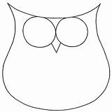 Owl Owls Shape Crafts sketch template
